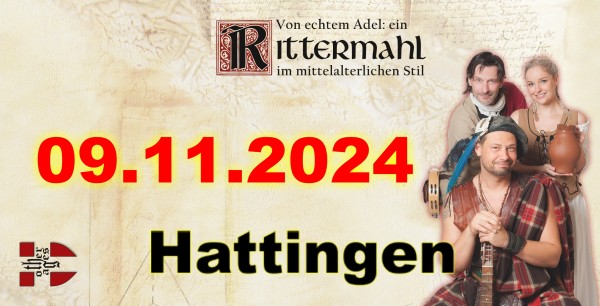 Rittermahl: Ein Abend bei Hofe - 09.11.24 in Hattingen (Wasserburg Haus Kemnade)