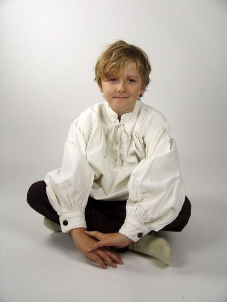 Kinder Stehkragen-Schnürhemd "Finn"