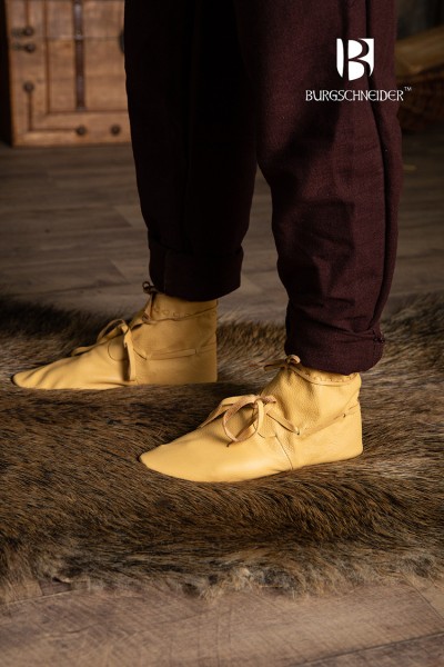 Mittelalterliche Schuhe "Colin" mit Ledersohle