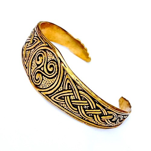 Keltischer Armreif - breit, Bronze