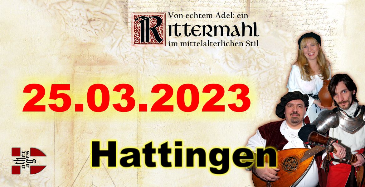 Rittermahl: Ein Abend bei Hofe - 25.03.23 in Hattingen (Wasserburg Haus Kemnade)