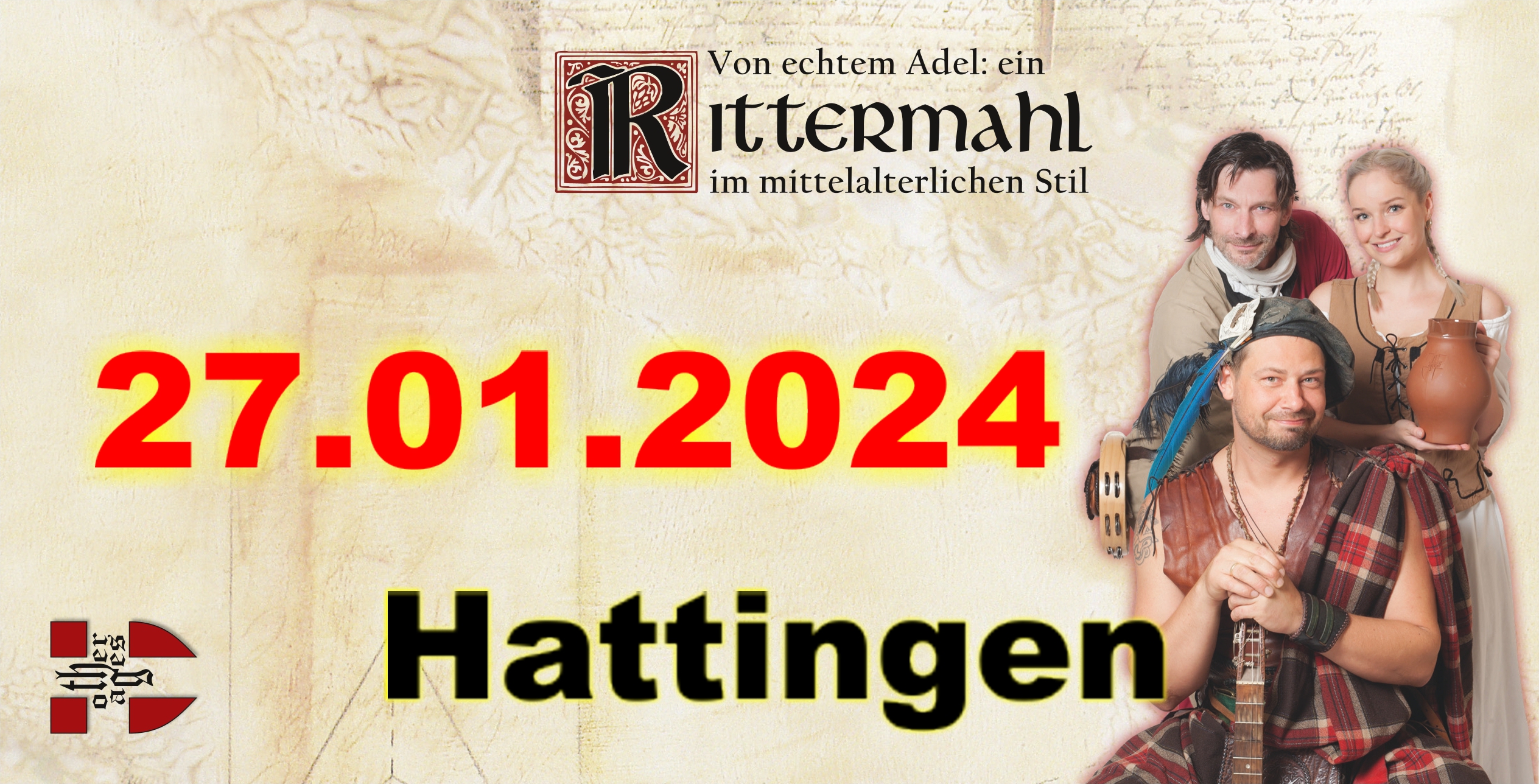 Rittermahl: Ein Abend bei Hofe - 27.01.24 in Hattingen (Wasserburg Haus Kemnade)
