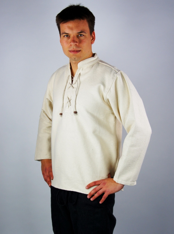 Handgewebtes Baumwoll-Hemd "Ingolf"