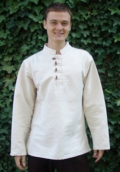 Mittelalter-Hemd "Anton" aus dicker Baumwolle