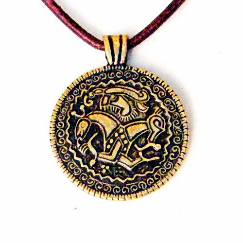 Amulett "Wotan-Brakteat von Seeland", Zamak