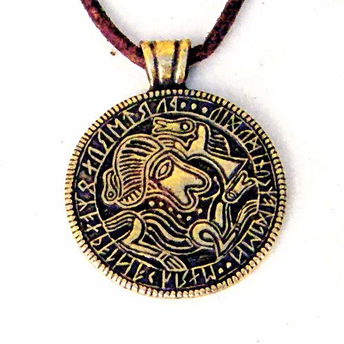 Amulett "Tjurkö-Brakteat", Zamak